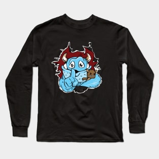 Cute Silly Monster & Teddy Bear - Halloween 2019 Funny Long Sleeve T-Shirt